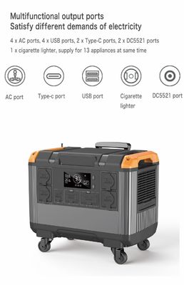 LiFePO4 аккумулятор EU 230V домашний UPS 3000W солнечный генератор для кемпинга и экстренных нужд