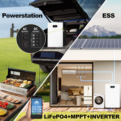Банк электростанции All In One Inverter Гибридный отключенный от сети AC 5kw 10kw 15kw 20kw Солнечный литий LiFePO4 Система аккумуляторных батарей для хранения энергии