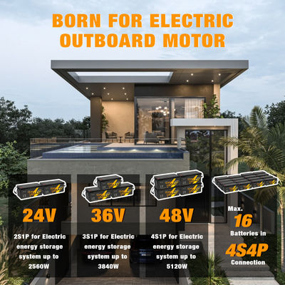 12V 12.8V 24V 48V Вольт 100Ah 120Ah 200Ah 300Ah 400Ah Перезаряжаемая Lifepo4 Глубокий цикл Литиевого ионного аккумулятора