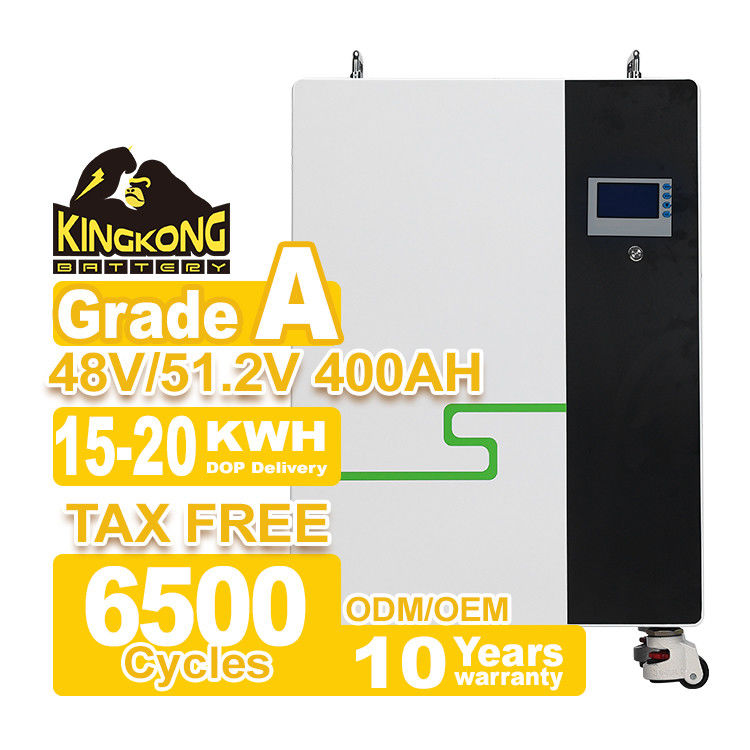 48V 51.2V LiFePO4 Батарея 200Ah 300Ah 400Ah 15kWh 20kWh Для хранения солнечной энергии