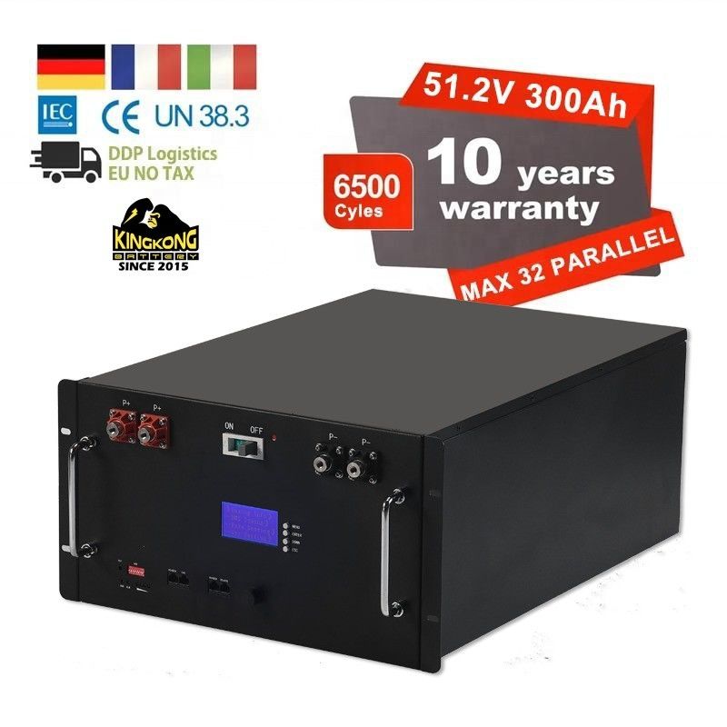 OEM 51.2V 15Kwh солнечный инвертор LFP4 LiFePO4 аккумуляторный пакет 48V 300Ah для параллельного Max 32 параллельного