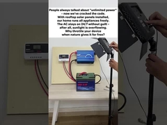 После установки солнечной энергии резерв для дома, наш дом может работать все приборы бесплатно