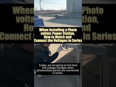 Как сопоставить и подключить серийное напряжение при установке солнечной энергетической системы