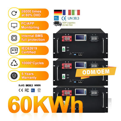CAN коммуникационный порт 51.2V 100Ah 150Ah 280Ah LiFePO4 батарея для солнечной энергетической системы